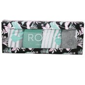 Wholesale - 4pk ROXY WOMENS GIFTABLE HALF CUSH SPORT SOCKS SIZE 9-11, UPC: 193159154493